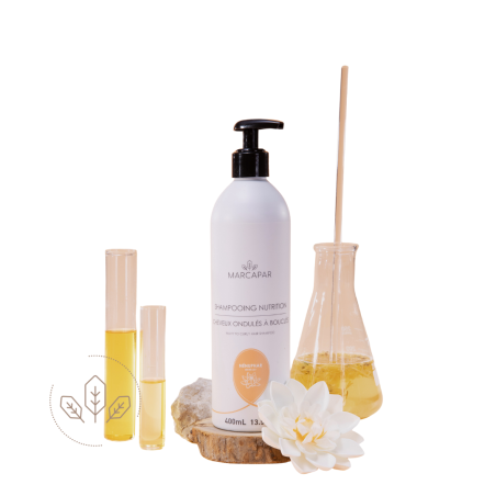 Shampooing nutrition Marcapar pour cheveux ondulés, bouclés et frisés