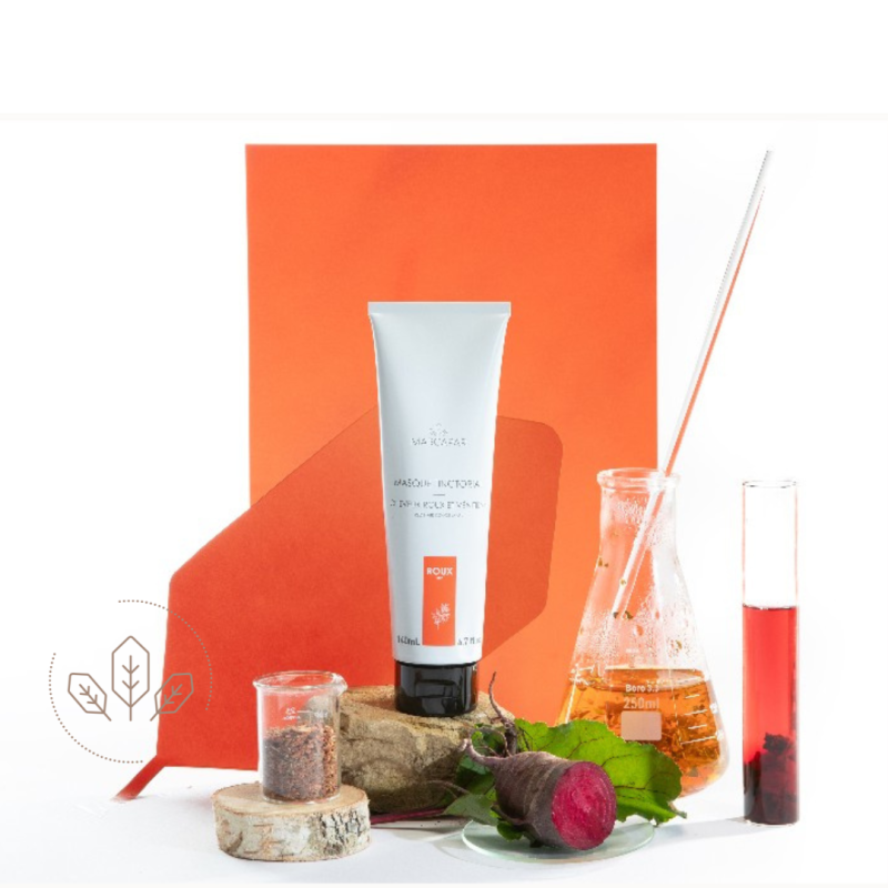 Masque tinctorial roux aux plantes pour cheveux cuivrés et vénitiens