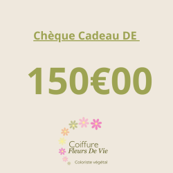 Chèque cadeau 150€ pour une expérience bien-être complète