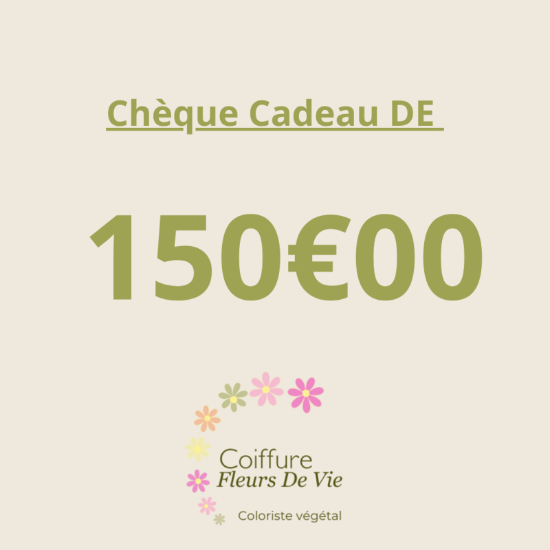 Chèque cadeau 150€ pour une expérience bien-être complète