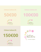 Chèque cadeau coiffure et bien-être – 50€, 100€, 150€